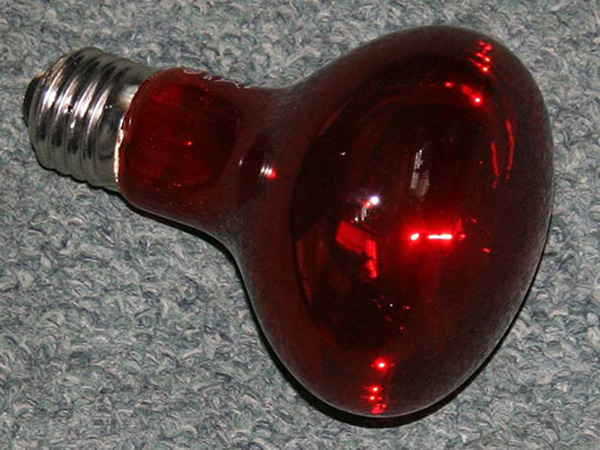 Лампа красная